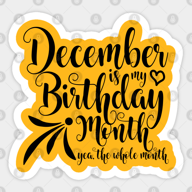 December Birthday Sticker by Kuys Ed